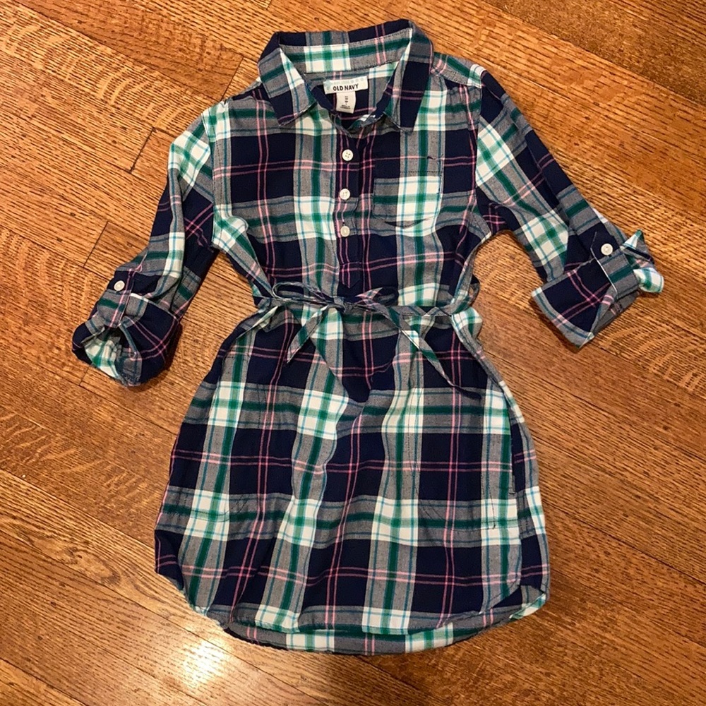 Old navy girls plaid dress